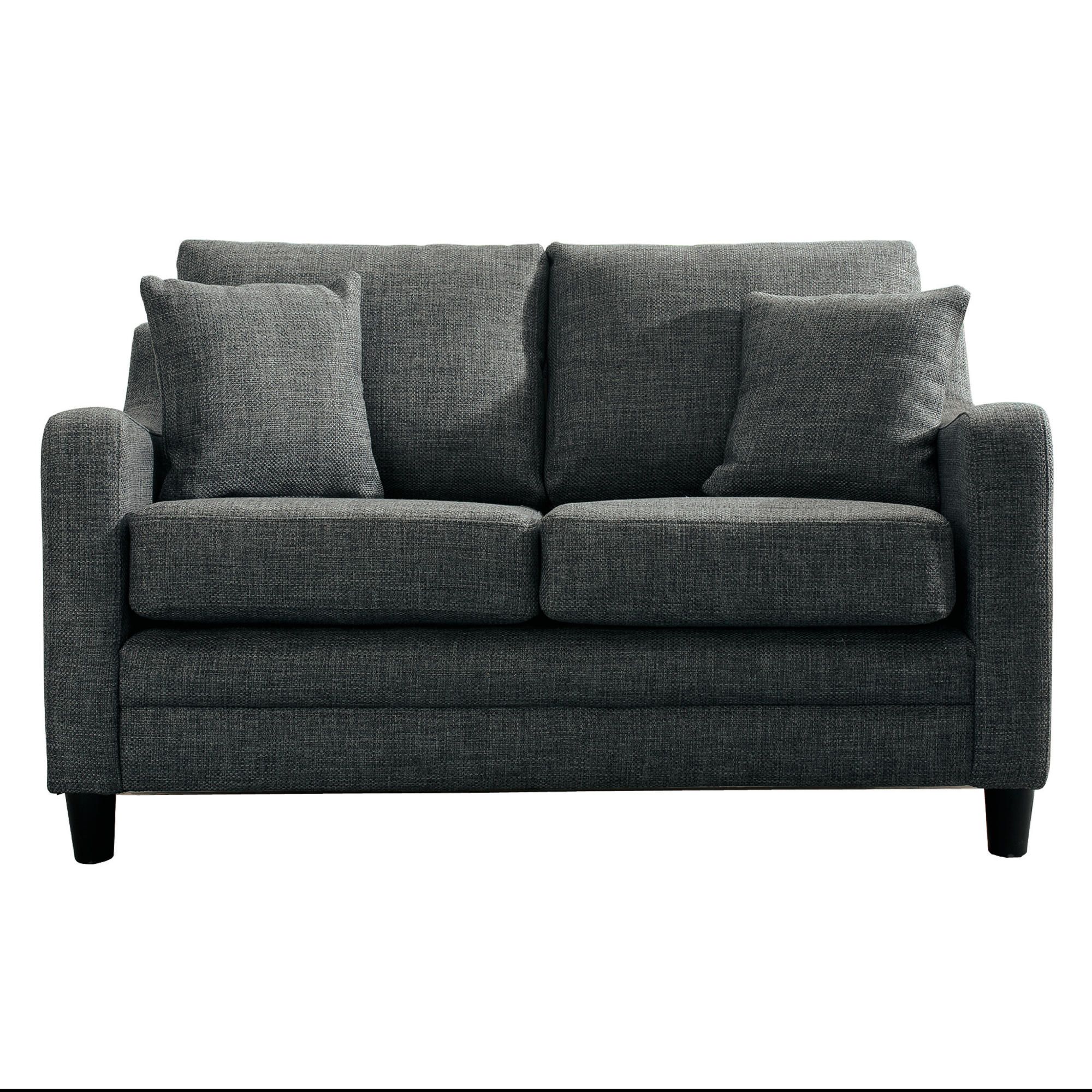 Buckingham Fabric Small Sofa in Charcoal at Tescos Direct