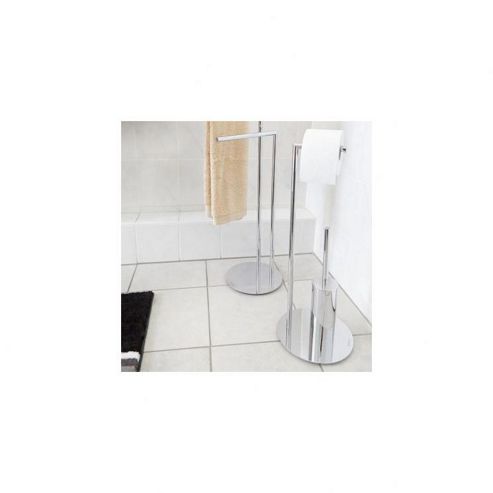 Image of Nicol Rimini Toilet Brush Set In Chrome