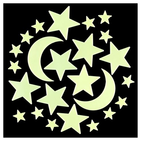 Image of Tesco Glow In The Dark Star Stickers