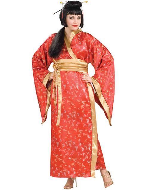 Image of Madame Butterfly Geisha Costume (plus Size)