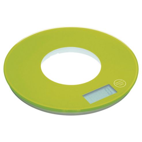 Image of Kitchencraft Colourworks 5kg Electric Kitchen Scale, Green