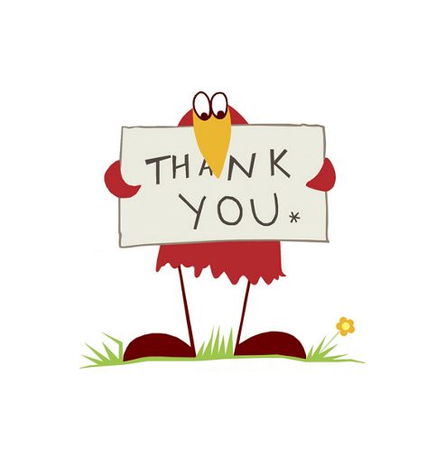 Image of Holy Mackerel Greetings Card- Thank You