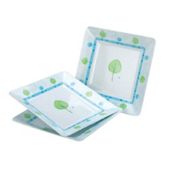 Stow 2667 Mel Sq.Side Plates Lime Leaf X3