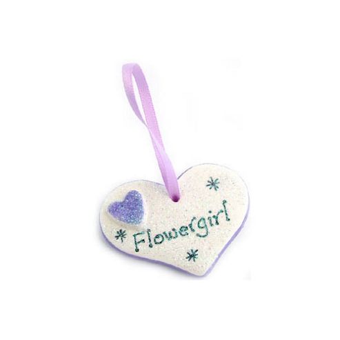 Image of Flowergirl Lilac Sparkle Heart