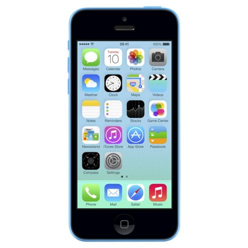 Image of Tesco Mobile Apple Iphone 5c 8gb Blue
