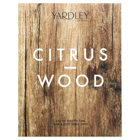 Image of Yardley London Citrus Wood Edt 50ml And Hair & Body Wash 200ml Gift