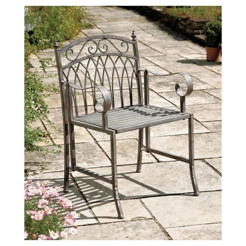 Image of Verailles Garden Chair, Washed Grey