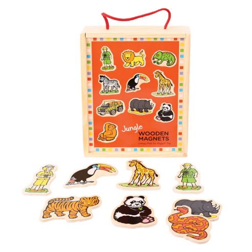 Image of Bigjigs Toys Bj729 Wooden Jungle Magnets
