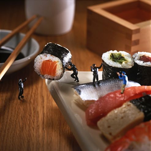 Image of Holy Mackerel Step Away From The Sushi Greetings Card