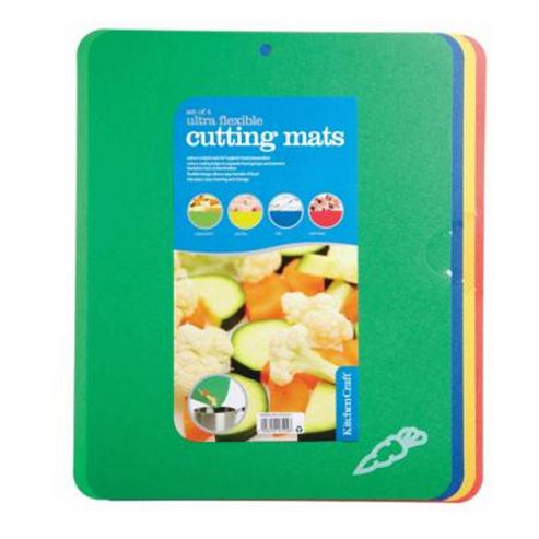 Image of Kitchen Craft Flexible Colour Coded Cutting Mats