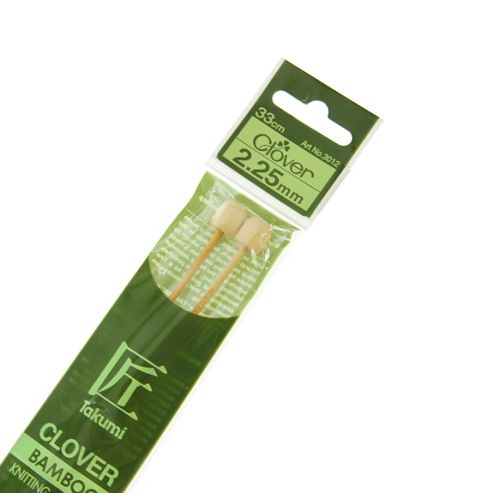 Image of Clover Takumi Bamboo Knitting Needles - 2.25mm - 2pk