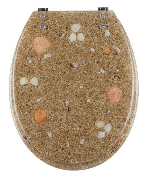 Image of Sanwood Seabed Toilet Seat In Transparent