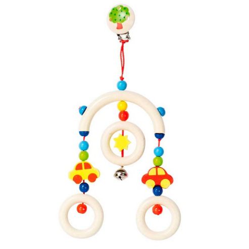 Image of Heimess 763500 Wooden Mini Trapeze Clip On Mobile (car)