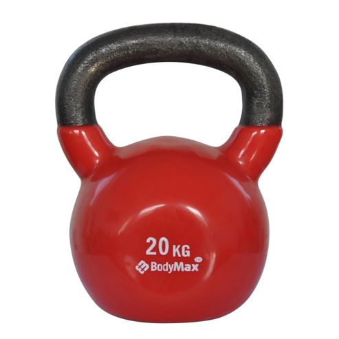 Image of Bodymax 20kg Vinyl Coated Kettlebell (red)