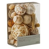 Tesco White Linen Pot Pourri Balls