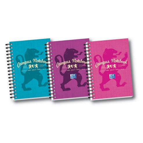 Image of Oxford A6 Wire-bound Notebook Pink
