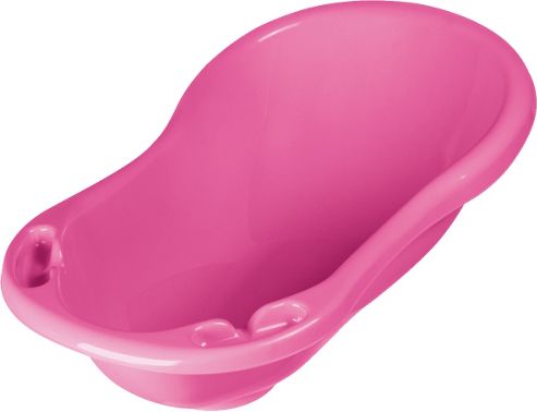 Image of Little Duck Newborn Baby 84 Cm Bath Tub With Integrated Soap Holder - Pink