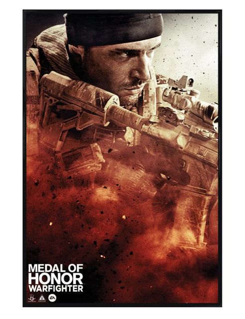 Image of Medal Of Honor Gloss Black Framed Moh Poster
