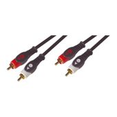 Nikkai Stereo Hifi 2 To Phono Leads Jack Plug Cable 10M
