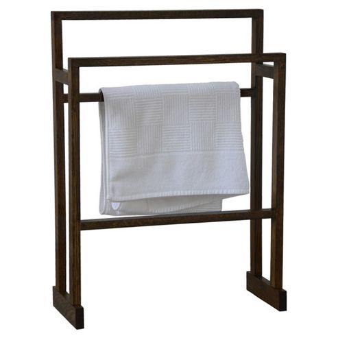 Image of Wireworks Mezza Towel Rail - Dark Oak