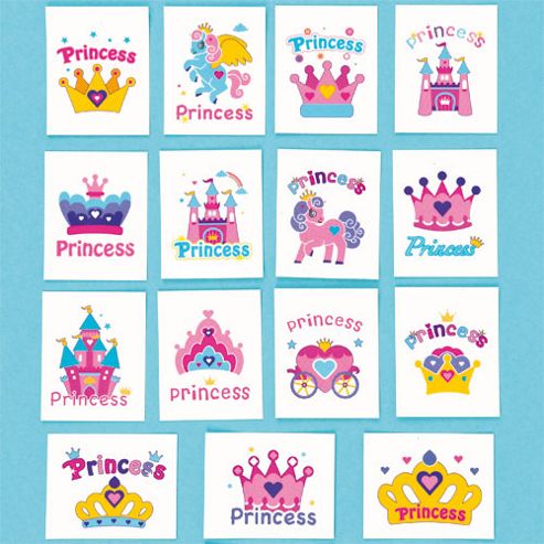 Image of Princess Tattoos (pack Of 36)