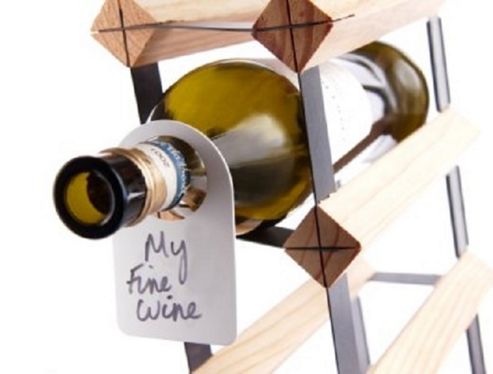 Image of Set Of 100 Wine Champagne Tags Plastic Label