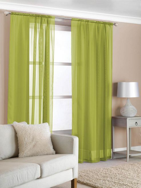 Image of Slot Top Voile (pair) - Green
