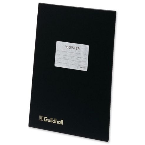 Image of Guildhall Attendance Register 24 Openings 298x203mm Black Ref T1030z
