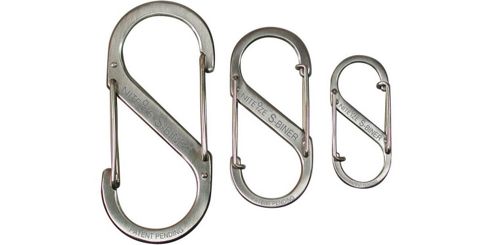 Image of Nite Ize S-biner Size 2, 3, 4 Silver Double Gated Carabiner