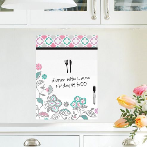 Image of Wallpops Floral Medley Message Board