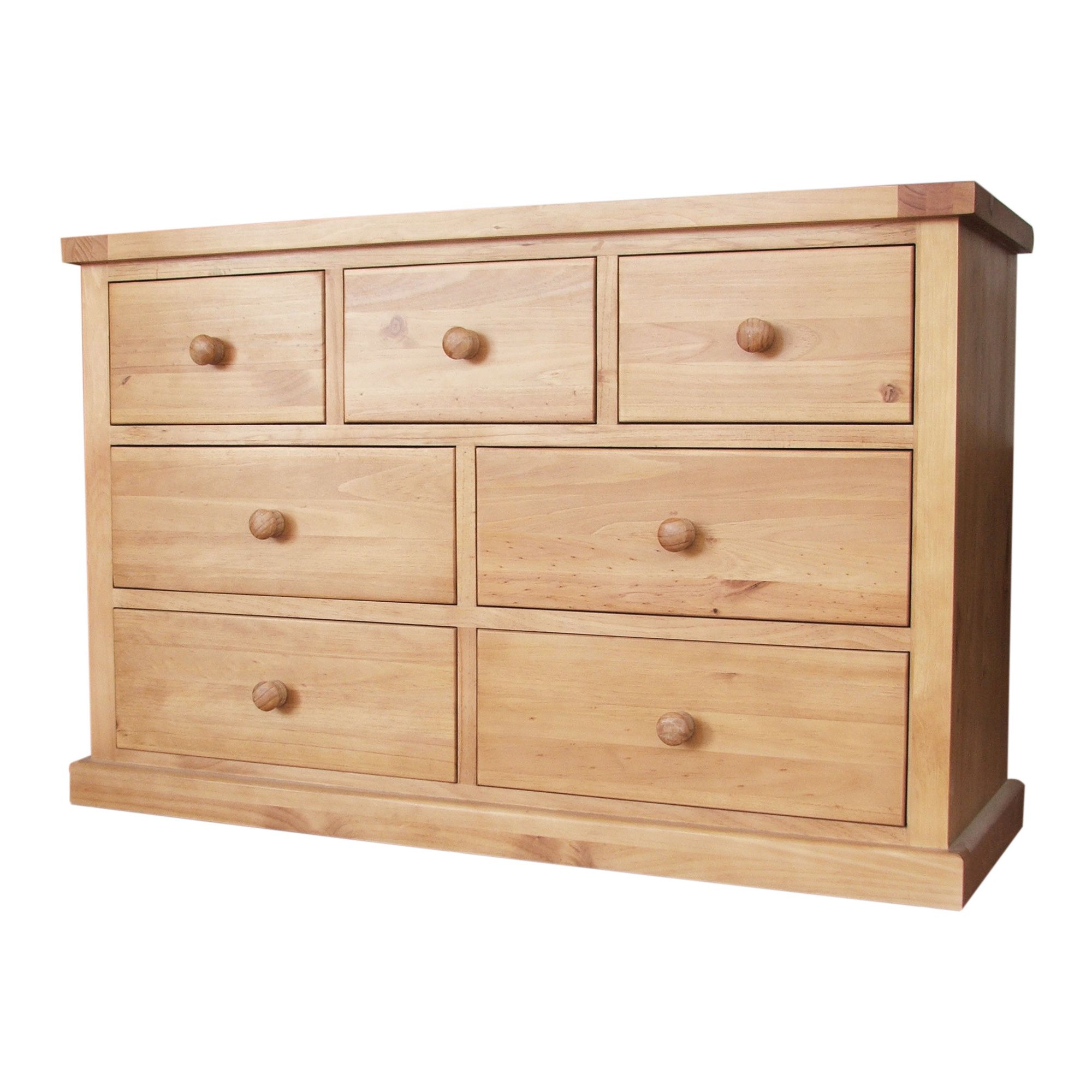 Thorndon Kempton Bedroom Seven Drawer Multi Chest in Hand Waxed at Tesco Direct
