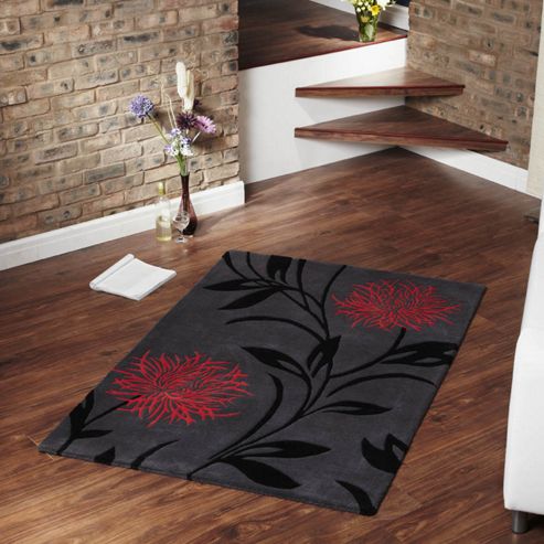 Image of Ultimate Rug Co Floral Art Thistle Rug - 90 Cm X 150 Cm (2 Ft 11.5 In X 4 Ft 11 In)