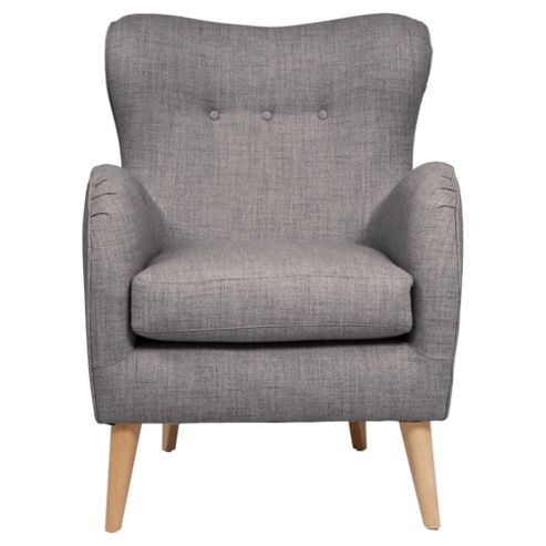 Image of Julianne Felt Effect Armchair, Pebble