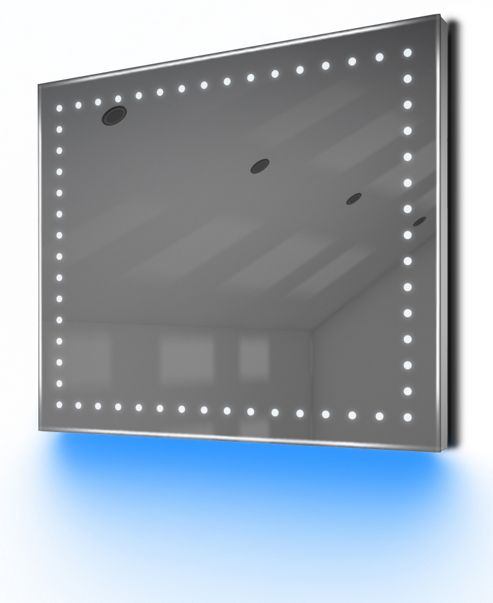 Image of Ambient Ultra-slim Led Bathroom Mirror With Demister Pad & Sensor K67b