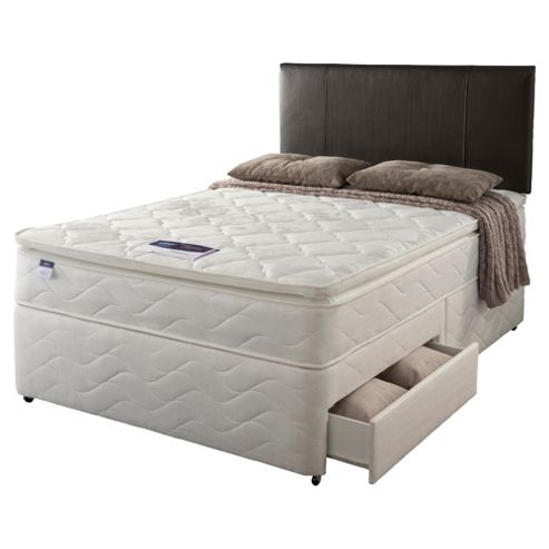 Image of Silentnight Miracoil Pillowtop Fiji 4 Drawer Divan Set - Double (4ft 6in)