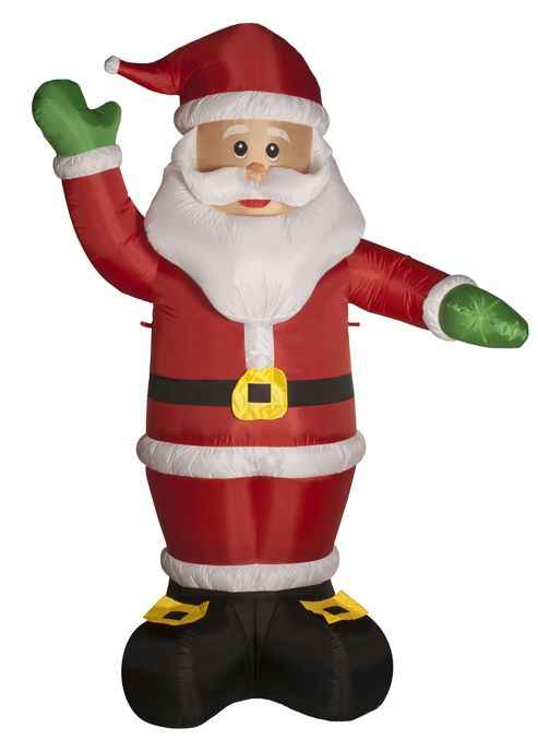 Image of 3m Inflatable Waving Santa