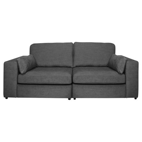Image of Otley 2 Seater Sofa Fabric, Charcoal