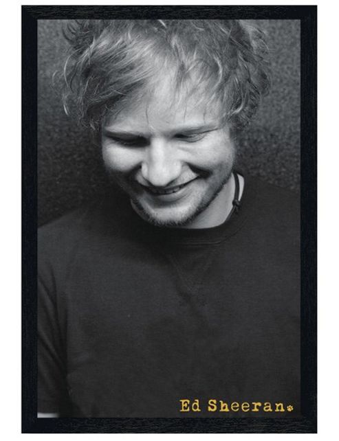Image of Ed Sheeran Black Wooden Framed Lego House Legend Poster