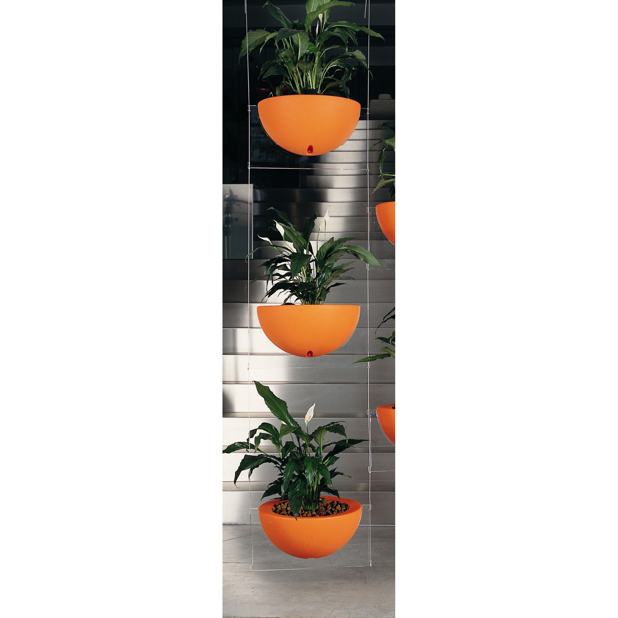 Emporium Positive Design Eebavoglio Triple Flower Tray - Orange at Tesco Direct