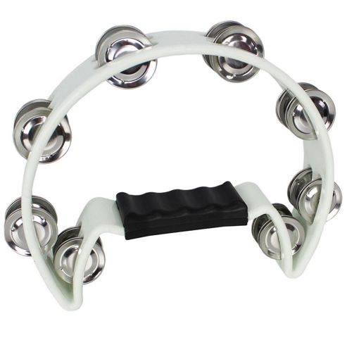 Image of A-star Cutaway Tambourine - White