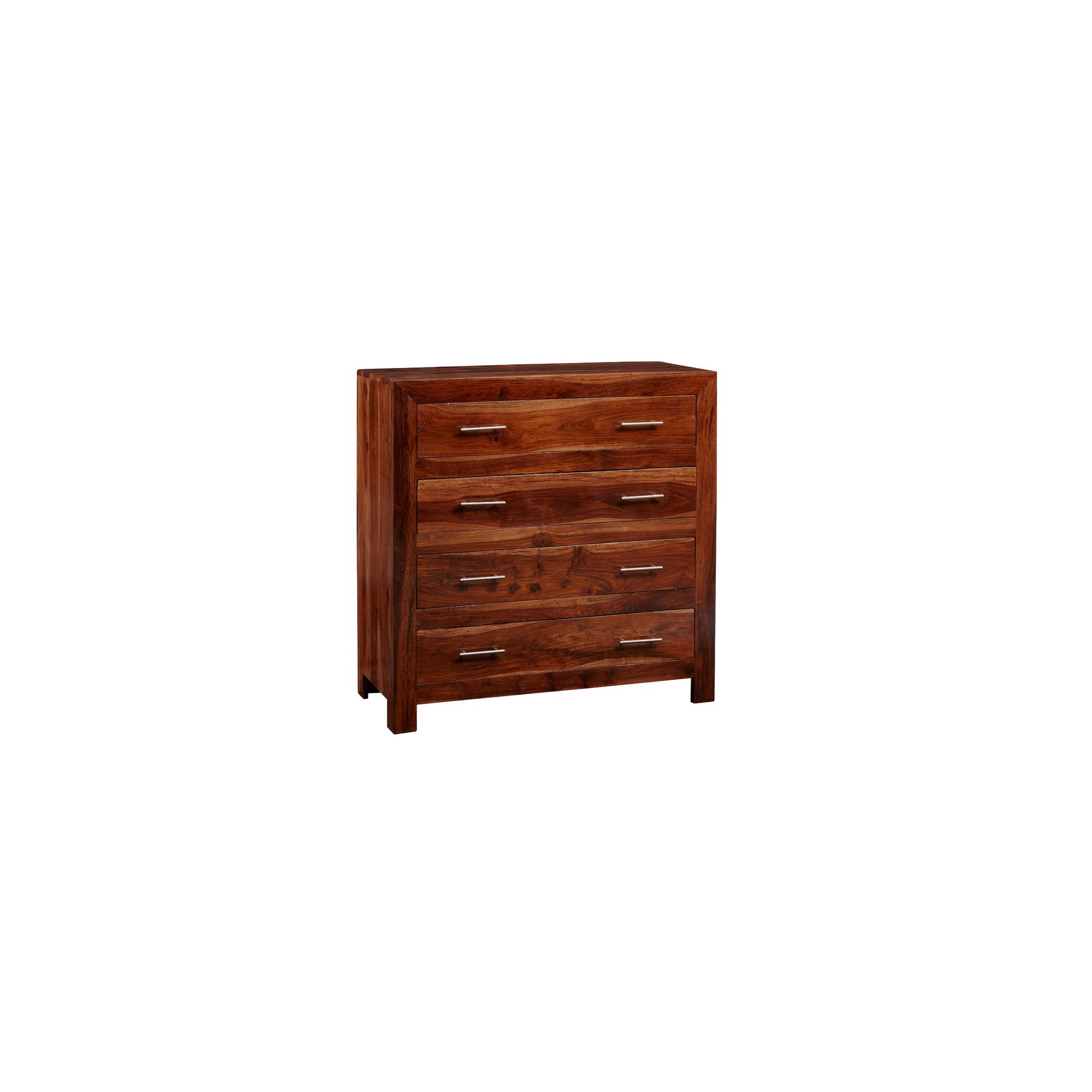 Indian Hub Cube Sheesham Two Over Three Drawers Chest at Tesco Direct