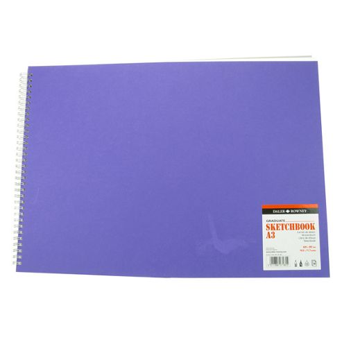 Image of Daler Rowney Graduate Sketchbook Value Purple Cover - A3 - Landscape