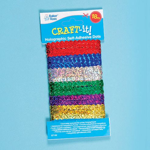 Image of Crafts Holographic Self-adhesive Dots (per Pack)