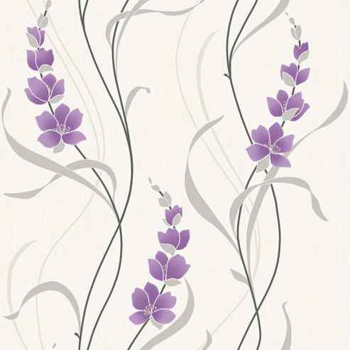 Image of Muriva Angelica Wallpaper - Purple