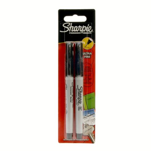 Image of Sharpie Black Marker 2 Pack - Ultra Fine