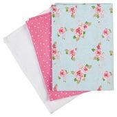 Tesco English Rose Tea Towel 3 Pack