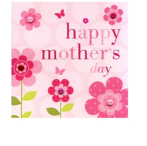 Image of Sherbet Fizz Pink Flower Mother's Day Card
