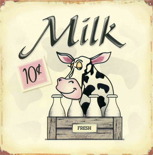 Image of Fresh Milk Tin Sign