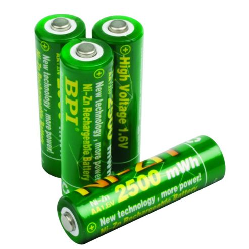 Image of Nickel-zinc Aa Rechargeable Batteries 4-pack
