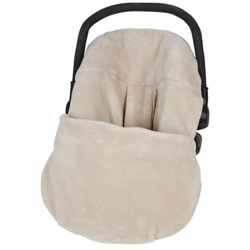 Image of Clair De Lune Plush Car Seat Footmuff (cream)
